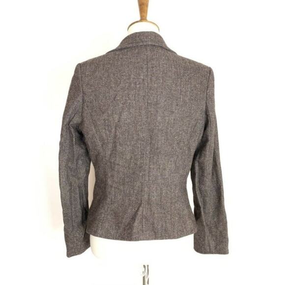 Christian Francis Roth Brown Tweed Wool Blazer Size 8 - Picture 3 of 11
